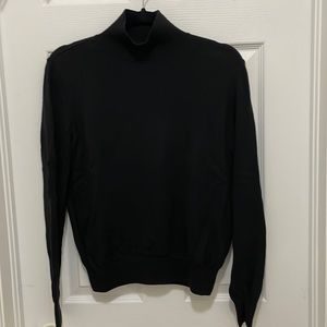 100% Merino wool Babaton mock neck sweater. Black. Size Medium.